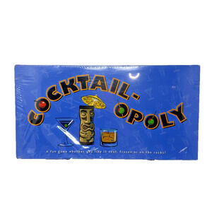 Cocktail-opoly Board Game New Sealed Shrink Wrap Tears